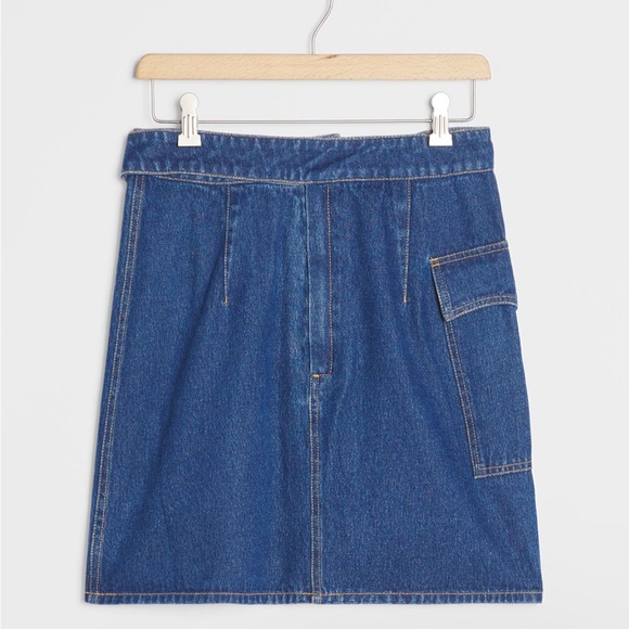 NWT Anthropologie Amata Apparel Mari Slim Denim Mini Skirt - Picture 4 of 9